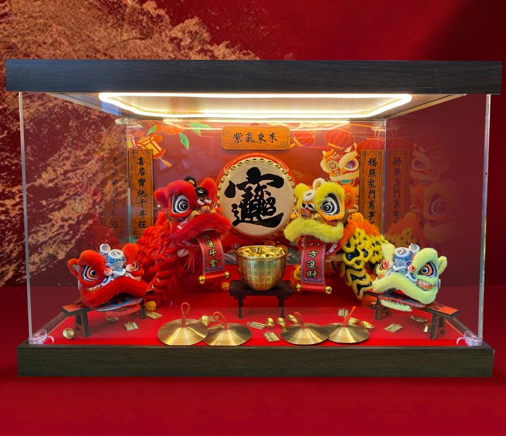 忠義醒獅團-台灣手作醒獅開運擺件送禮推薦